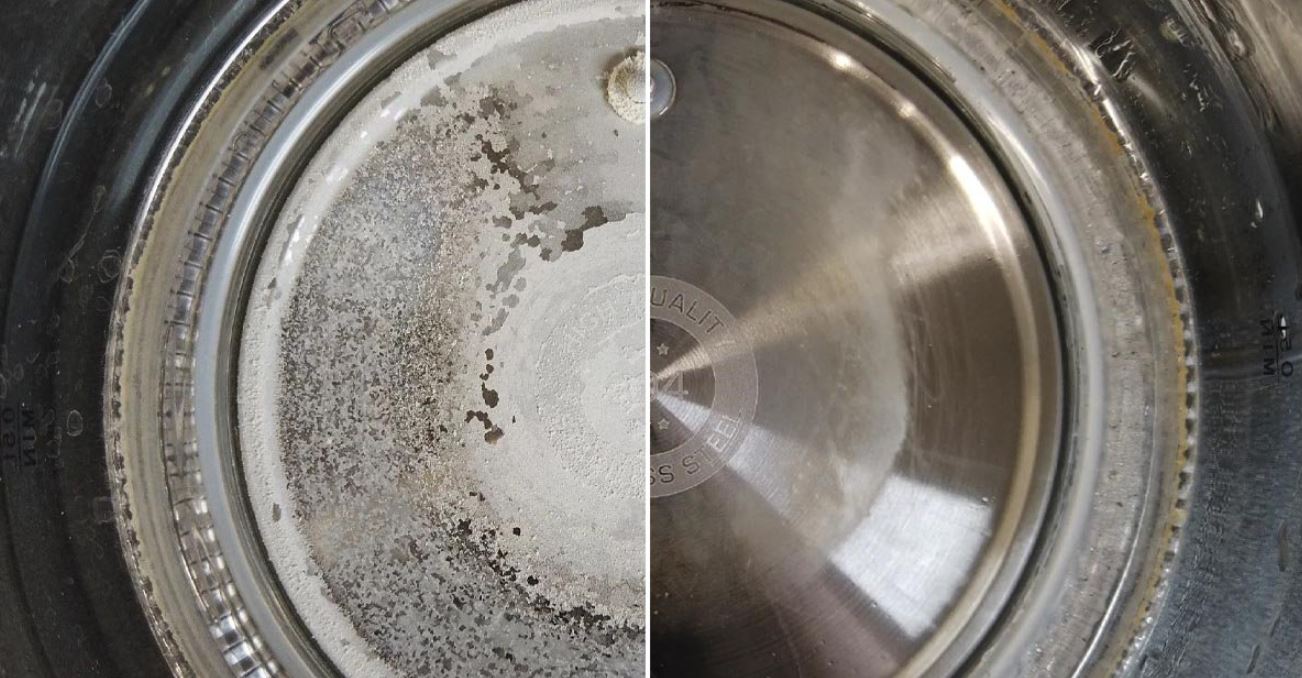 Gooi een halve vaatwastablet in je waterkoker: de kalk verdwijnt als sneeuw voor de zon