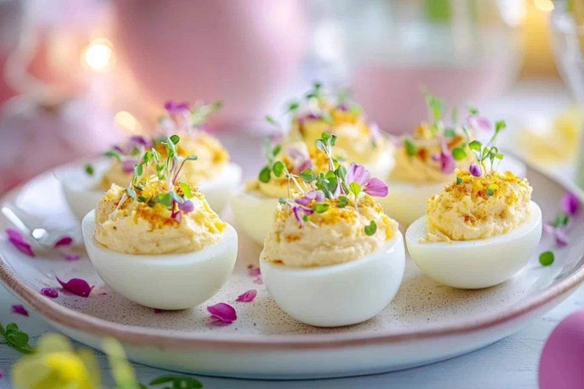 Eieren met een karaktervolle vulling. Ze passen perfect op de feesttafel