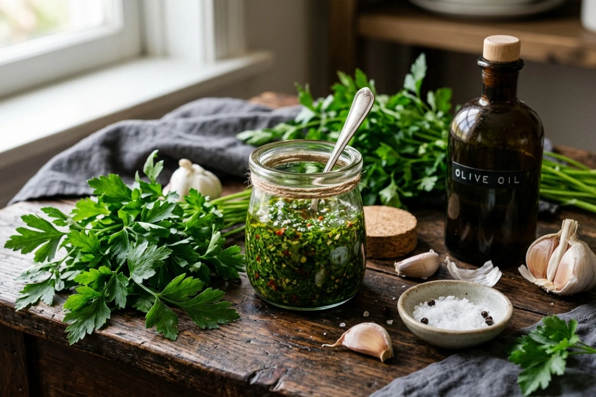 Hoe maak je de beste chimichurri voor de barbecue? Onmisbaar om de smaak van de grill te versterken
